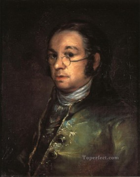 Francisco goya Painting - Autorretrato con gafas Francisco de Goya